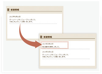 新着情報の更新などに！